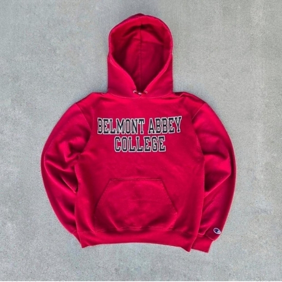 Champion Other - Belmont College Men's Size Small Red Champions College Hoodie